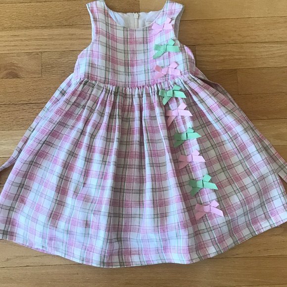 The Children's Place Linen Plaid Dress 24 months - Picture 3 of 14
